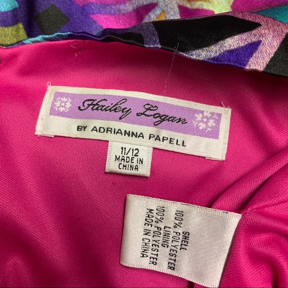 New Adrianna Papell Multi Color Halter Dress Gown - Picture 6 of 6